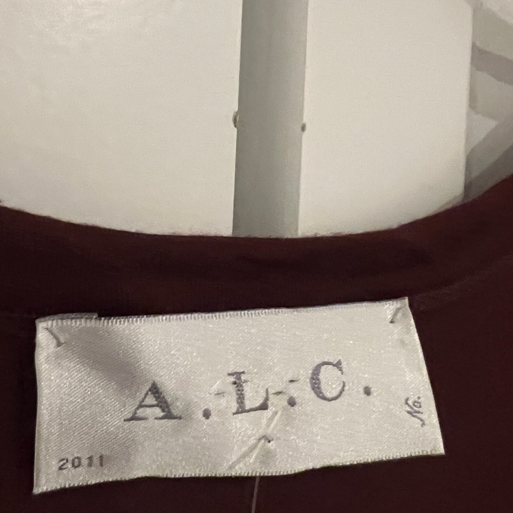 Alc Elegant Burgundy Dress - Picture 2 of 3